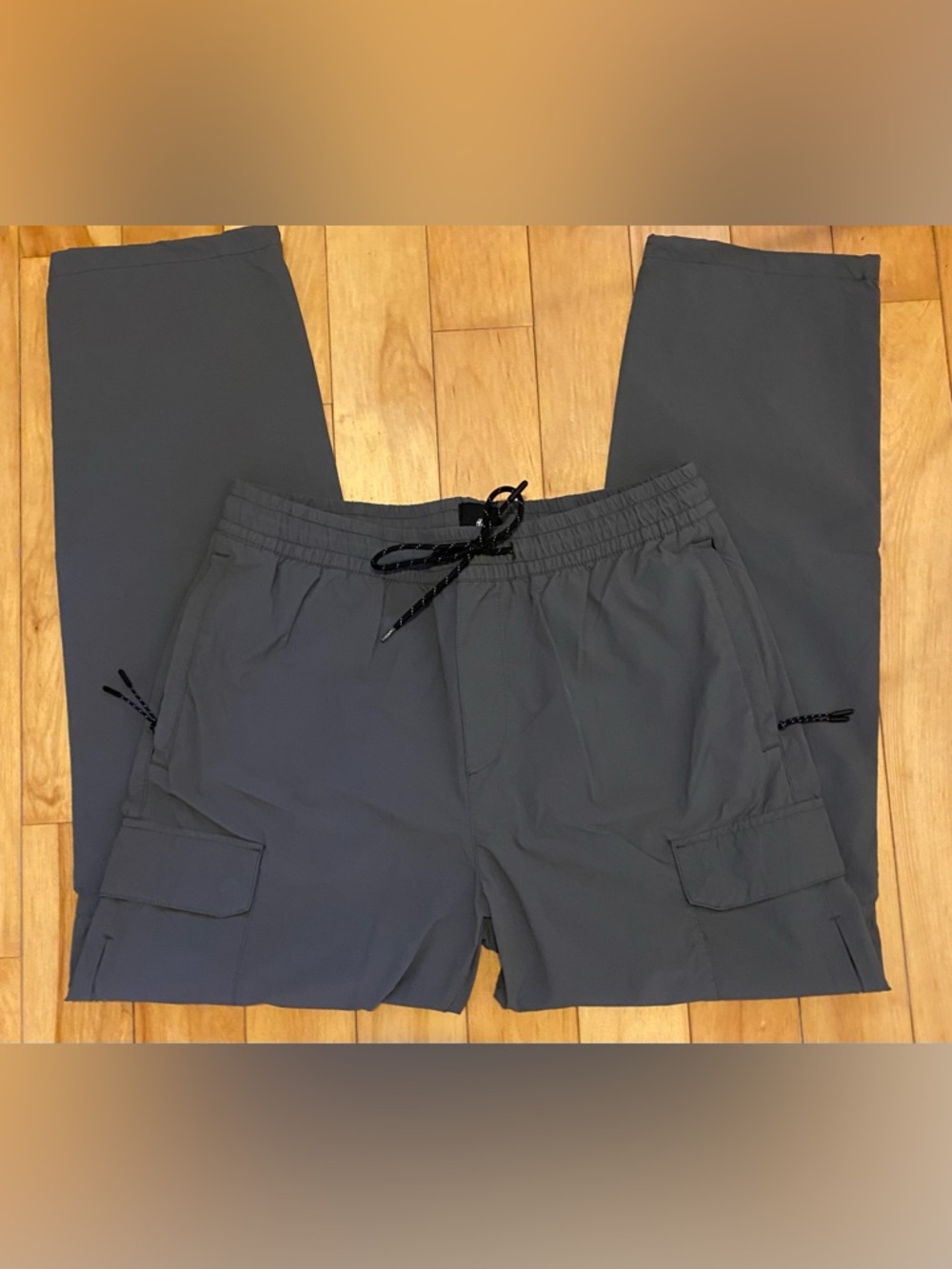 H&M Men's Charcoal Cargo Pants